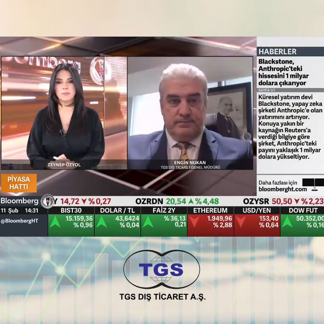 TGS Genel Müdürü Engin Nukan Bloomberg HT’de ihracat gündemini değerlendirdi